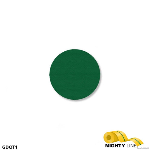 1 Inch Green Floor Marking Dots - 5S Floor Tape LLC