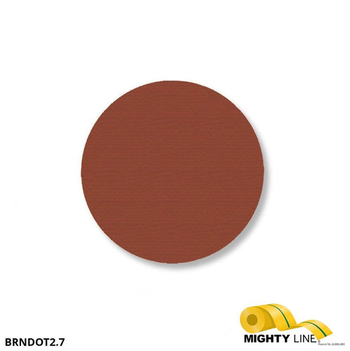 2.7 Inch Brown Floor Marking Dots - 5S Floor Tape LLC