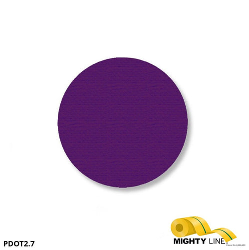 2.7 Inch Purple Floor Marking Dots - 5S Floor Tape LLC