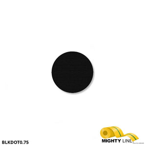 0.75 Inch Black Floor Marking Dots - 5S Floor Tape LLC