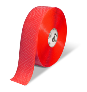 Mighty Line 3" Anti-Slip Red Solid Color Floor Tape - MIGHTY TAC - 100' Roll