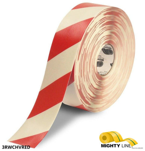 Red and White Tape – 100’ Roll – 3 Inch Wide - 5S Floor Tape LLC