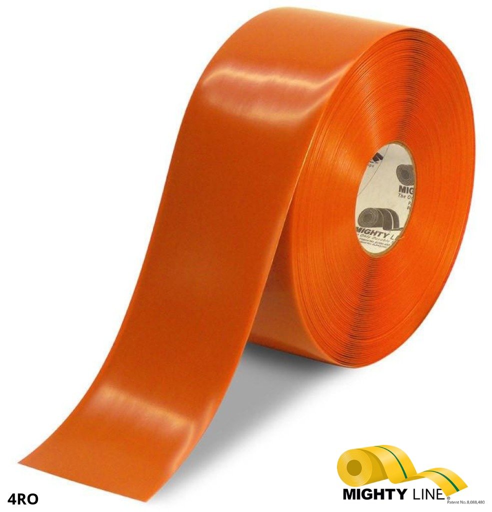 Orange Floor Tape – 100’ Roll – 4 Inch Wide - 5S Floor Tape LLC