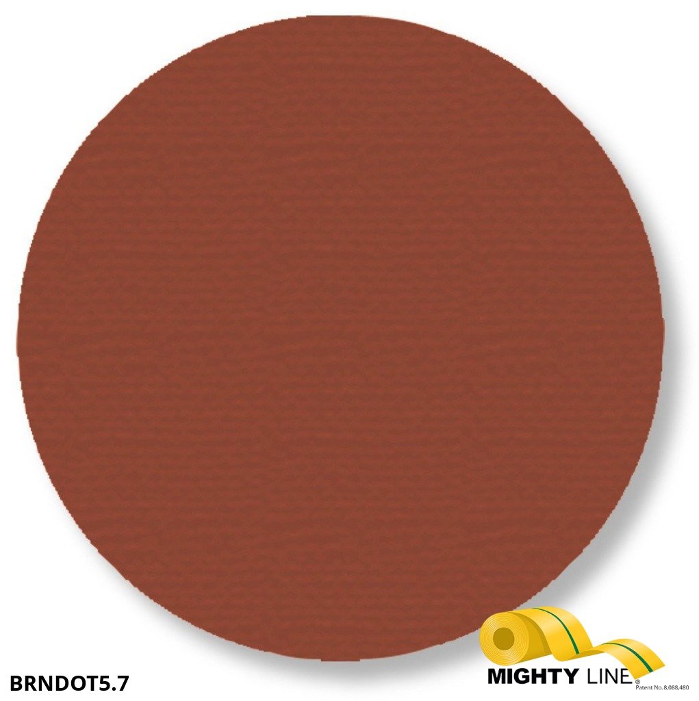 5.7 Inch Brown Floor Marking Dots - 5S Floor Tape LLC