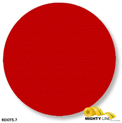 5.7 Inch Red Floor Marking Dots - 5S Floor Tape LLC