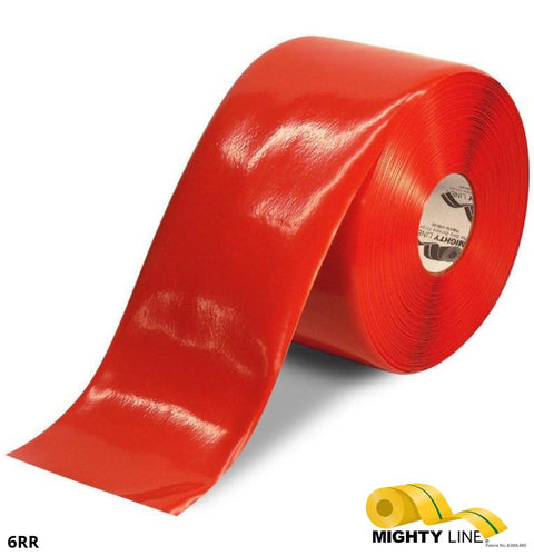Red Floor Tape from 5SFloorTape.com – 100’ Roll – 6 Inch Wide