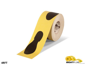 4 Inch – Footprint Roll Floor Tape – 100’ Roll - 5S Floor Tape LLC