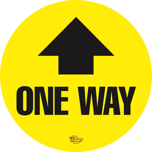 16 Inch - One Way Arrow Up Floor Sign - Floor Marking