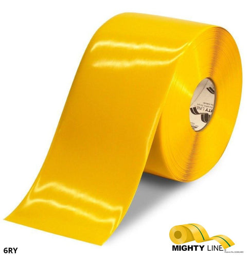 Yellow Floor Tape from 5SFloorTape.com – 100’ Roll – 6 Inch Wide