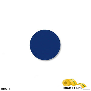 1 Inch Blue Floor Marking Dots - 5S Floor Tape LLC