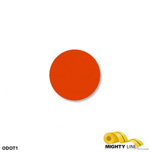 1 Inch Orange Floor Marking Dots