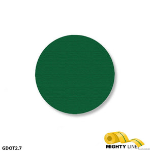 2.7 Inch Green Floor Marking Dots - 5S Floor Tape LLC