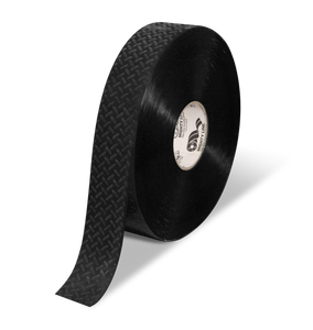 Mighty Line 2" Anti-Slip Black Solid Color Floor Tape - MIGHTY TAC - 100' Roll