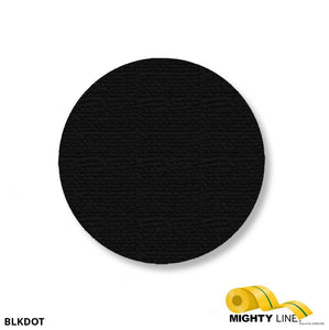 3.5 Inch Black Floor Marking Dots - 5S Floor Tape LLC