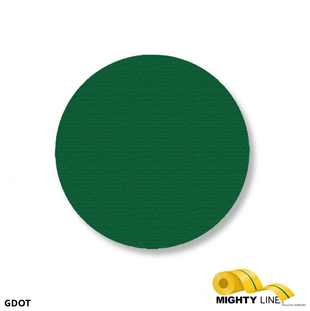 3.5 Inch Green Floor Marking Dots - 5S Floor Tape LLC