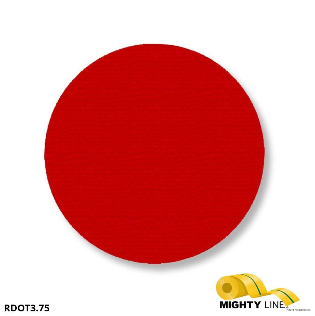 3.75 Inch Red Floor Marking Dots