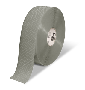Mighty Line 3" Anti-Slip Gray Solid Color Floor Tape - MIGHTY TAC - 100' Roll