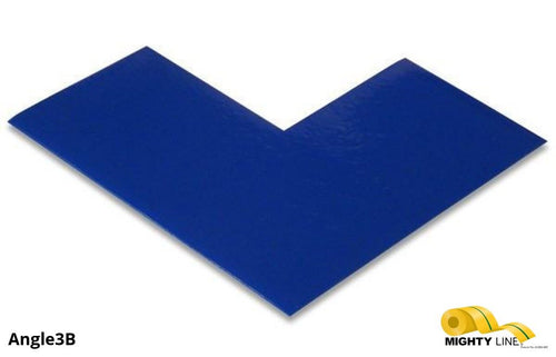 3 Inch Blue Floor Marking Corners - 5S Floor Tape LLC