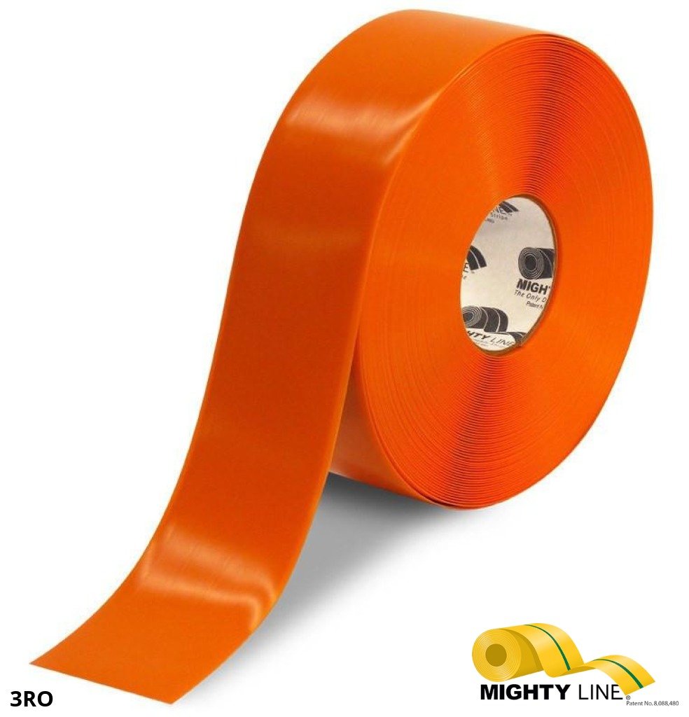 Orange Floor Tape – 100’ Roll – 3 Inch Wide - 5S Floor Tape LLC