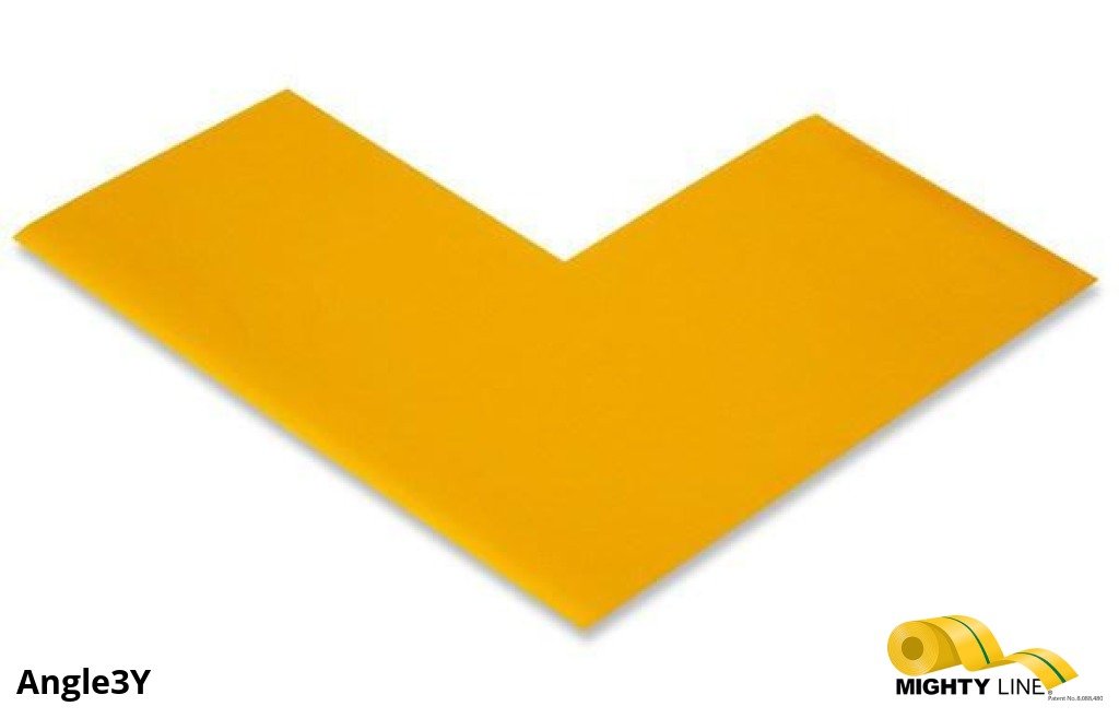 3 Inch Yellow Floor Marking Corners - 5S Floor Tape LLC