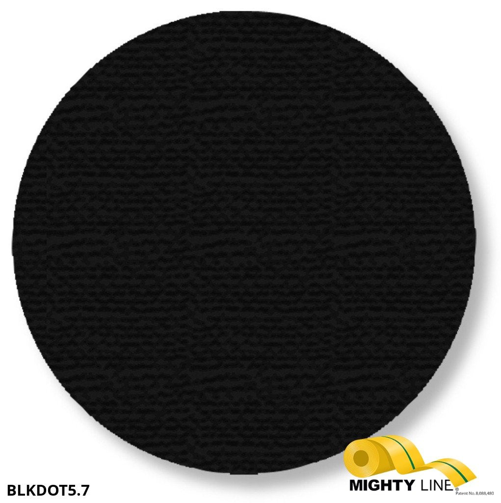 5.7 Inch Black Floor Marking Dots - 5S Floor Tape LLC