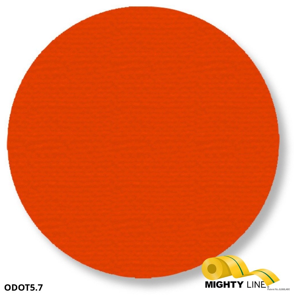5.7 Inch Orange Floor Marking Dots