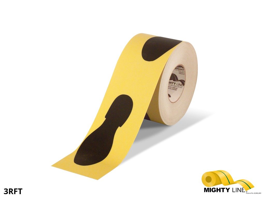 3 Inch – Footprint Roll Floor Tape – 100’ Roll - 5S Floor Tape LLC