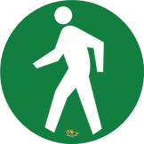 Green Pedestrian Man, 24