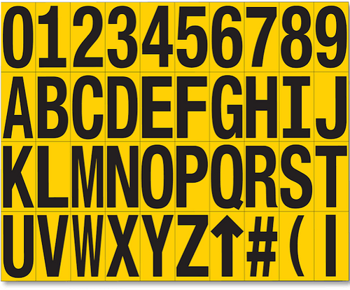 Mighty Line YELLOW Die Cut Location Markers - Pack of 10