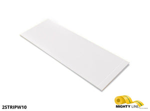 2 Inch Wide Mighty Line WHITE Segments - Floor Marking - 10" Long Strips - Box of 100